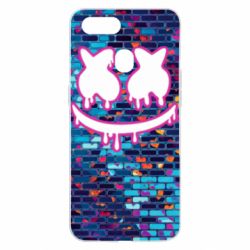 Чехол для Oppo A5s/A12 Marshmello logo and color background - PrintSalon