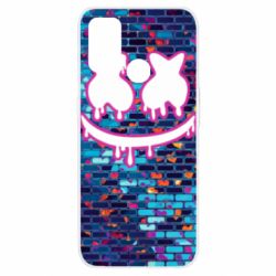 Чехол для Oppo A53/A32/A33 Marshmello logo and color background - PrintSalon