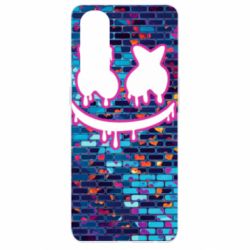 Чехол для Oppo Reno 4 Pro Marshmello logo and color background - PrintSalon