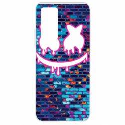 Чехол для Xiaomi Mi 10T/10T Pro Marshmello logo and color background - PrintSalon