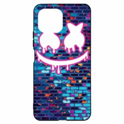 Чехол для Xiaomi Mi11 Lite Marshmello logo and color background - PrintSalon