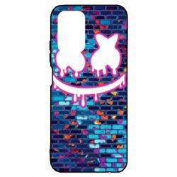 Чехол для Xiaomi Redmi Note 10 Marshmello logo and color background - PrintSalon