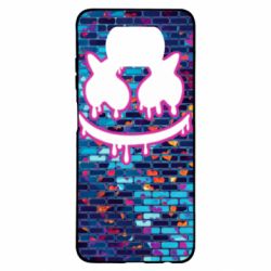 Чехол для Xiaomi Poco X3 Marshmello logo and color background - PrintSalon
