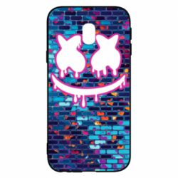 Чехол для Samsung J3 2017 Marshmello logo and color background - PrintSalon