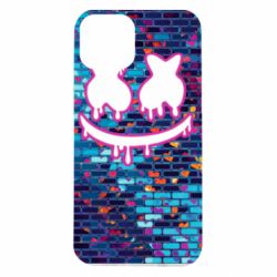 Чехол для iPhone 14 Marshmello logo and color background - PrintSalon