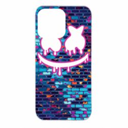 Чехол для iPhone 14 Pro Max Marshmello logo and color background - PrintSalon