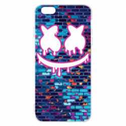 Чехол для iPhone 6 Plus/6S Plus Marshmello logo and color background - PrintSalon