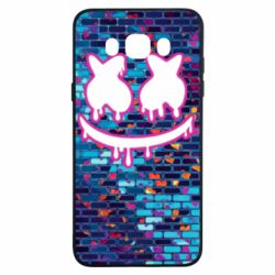 Чехол для Samsung J7 2016 Marshmello logo and color background - PrintSalon