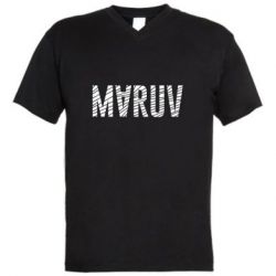 Мужская футболка  с V-образным вырезом Maruv - PrintSalon