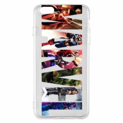 Чехол для iPhone 6 Plus/6S Plus Marvel Avengers - PrintSalon
