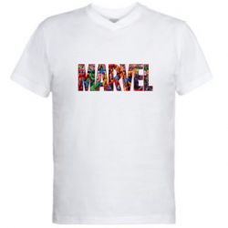 Чоловіча футболка з V-подібним вирізом Marvel comics and heroes - PrintSalon
