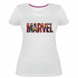 Жіноча преміум футболка Marvel comics and heroes - PrintSalon