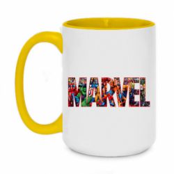 Чашка двокольорова велика Marvel comics and heroes - PrintSalon