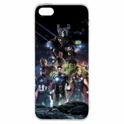 Чехол для iPhone5/5S/SE Marvel Heroes 1 - PrintSalon