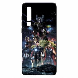 Чехол для Huawei P30 Marvel Heroes 1 - PrintSalon