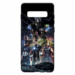 Чехол для Samsung S10+ Marvel Heroes 1 - PrintSalon