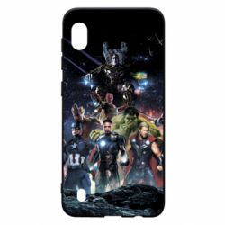 Чехол для Samsung A10 Marvel Heroes 1 - PrintSalon
