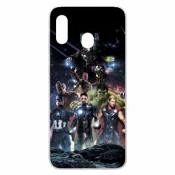 Чехол для Samsung A30 Marvel Heroes 1 - PrintSalon