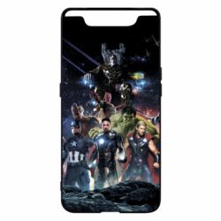 Чехол для Samsung A80 Marvel Heroes 1 - PrintSalon