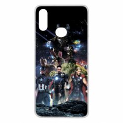 Чехол для Samsung A10s Marvel Heroes 1 - PrintSalon