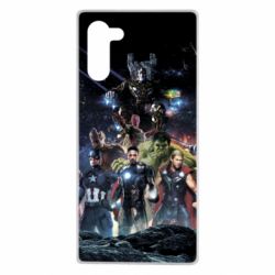 Чехол для Samsung Note 10 Marvel Heroes 1 - PrintSalon