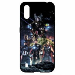 Чехол для Samsung A01/M01 Marvel Heroes 1 - PrintSalon