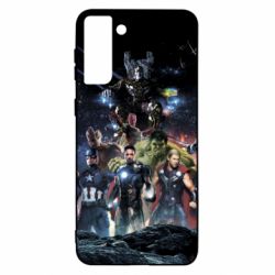 Чехол для Samsung S21+ Marvel Heroes 1 - PrintSalon