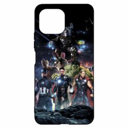 Чехол для Xiaomi Mi11 Lite Marvel Heroes 1 - PrintSalon