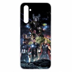 Чехол для Realme 6 Marvel Heroes 1 - PrintSalon