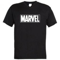 Чоловіча футболка з V-подібним вирізом Marvel Minimal - PrintSalon