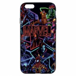 Чохол для iPhone 6/6S Marvel neon art pattern