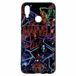 Чохол для Huawei P Smart Plus 2018 Marvel neon art pattern