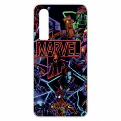 Чехол для Huawei P30 Marvel neon art pattern - PrintSalon