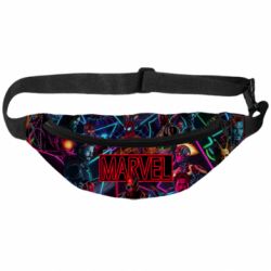 3D-сумки на пояс Marvel neon art pattern - PrintSalon