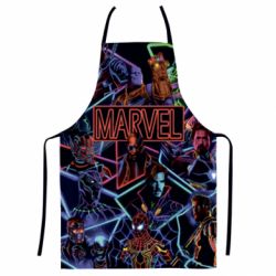 Фартук с 3D принтом Marvel neon art pattern - PrintSalon