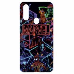 Чехол для Oppo A31 Marvel neon art pattern - PrintSalon