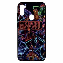 Чохол для Samsung A11 / M11 Marvel neon art pattern