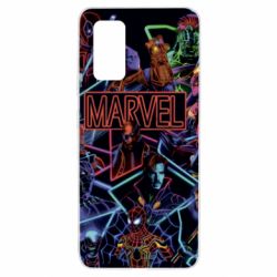 Чехол для Samsung A32 4G Marvel neon art pattern - PrintSalon