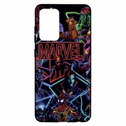 Чехол для Samsung A52 5G Marvel neon art pattern - PrintSalon