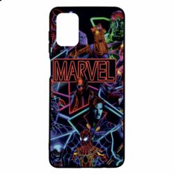 Чохол для Samsung M51 Marvel neon art pattern