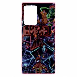 Чехол для Samsung Note 20 Ultra Marvel neon art pattern - PrintSalon