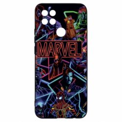 Чехол для Oppo A15s/A15 Marvel neon art pattern - PrintSalon