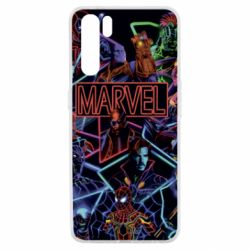 Чехол для Oppo A91/Reno3 Marvel neon art pattern - PrintSalon