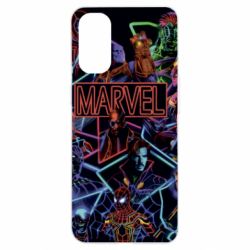Чехол для Oppo Reno 4 Marvel neon art pattern - PrintSalon