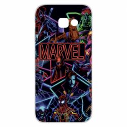 Чехол для Samsung A5 2017 Marvel neon art pattern - PrintSalon