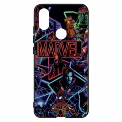 Чехол для Xiaomi Mi A2 Marvel neon art pattern - PrintSalon