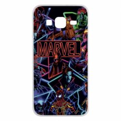 Чохол для Samsung J3 2016 Marvel neon art pattern