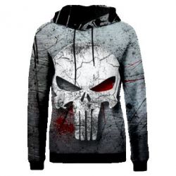 Жіноче 3D худі Марвеловскій Каратель1-PrintSalon Жіноче 3D худі Марвеловскій Каратель1