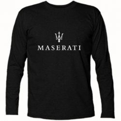 Футболка с длинным рукавом Maserati logo - PrintSalon