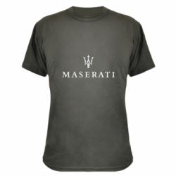 Камуфляжная футболка Maserati logo - PrintSalon